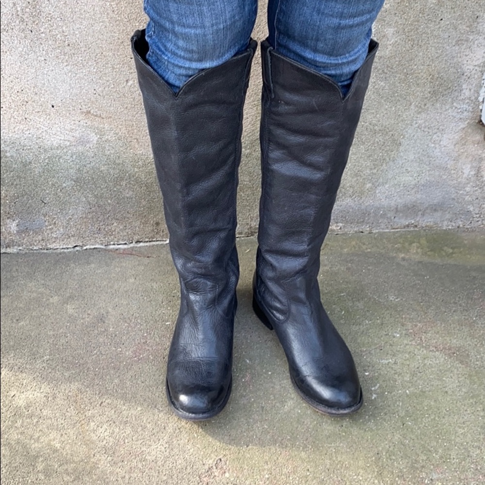 Dolce vita tall black leather boots